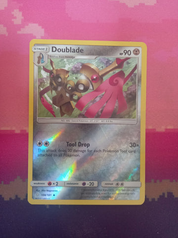 Pokemon card Doublade 108/181 Reverse Holo Team Up Near Mint