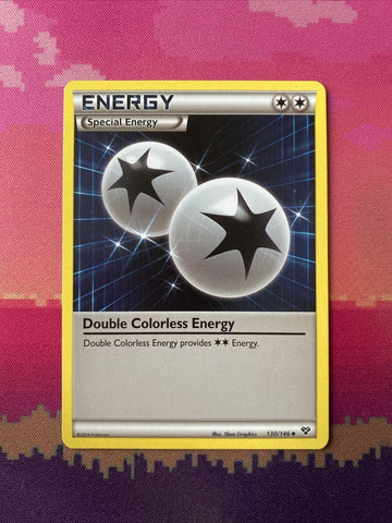 Pokemon Card Double Colorless Energy XY Base Set Uncommon 130/146 Near Mint
