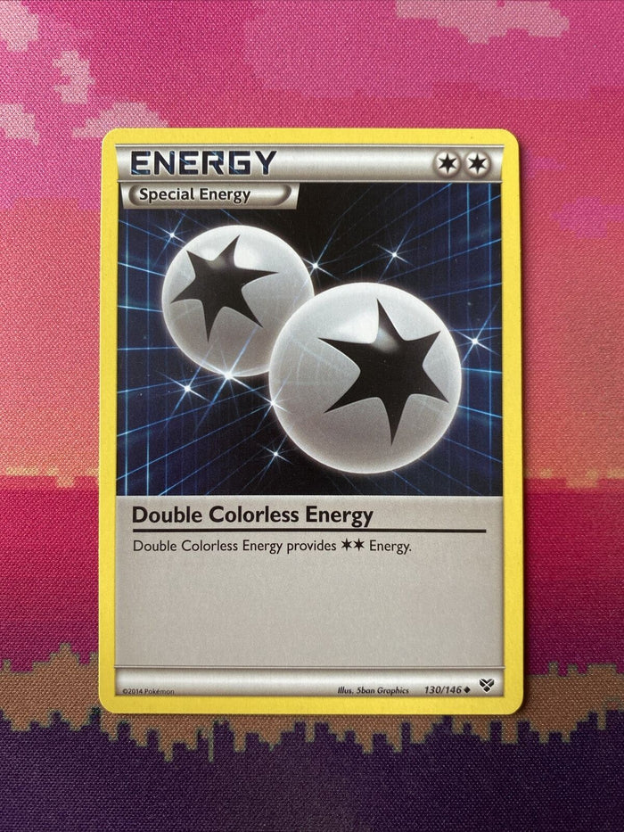 Pokemon Card Double Colorless Energy XY Base Set Uncommon 130/146 Near Mint