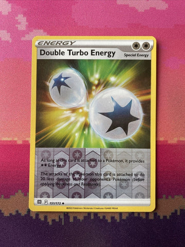 Pokemon Card Double Turbo Energy Brilliant Stars Reverse Holo 151/172 NM