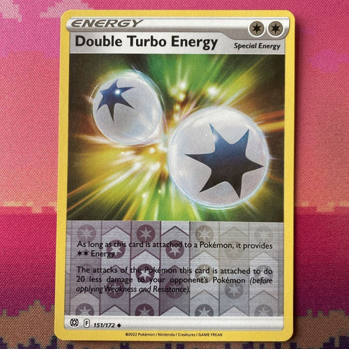 Pokemon Card Double Turbo Energy Brilliant Stars Reverse Holo 151/172 NM