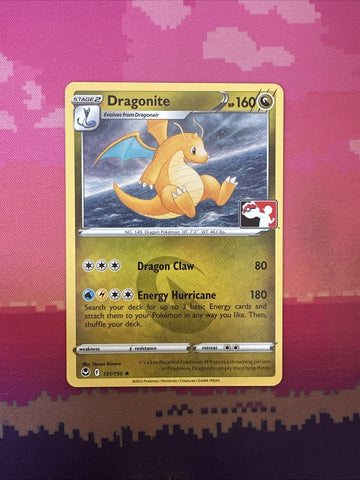 Pokemon Card Dragonite Prize Pack Rare 131/195 Near Mint