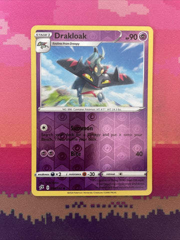 Pokemon Card Drakloak Rebel Clash Reverse Holo 090/192 Near Mint