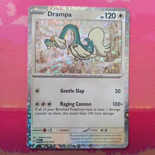 Pokemon Card Drampa McDonald's 2024 Holo 015/015 Near Mint