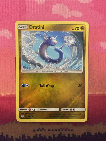 Pokemon Card Dratini Dragon Majesty Reverse Holo 35/70 Near Mint