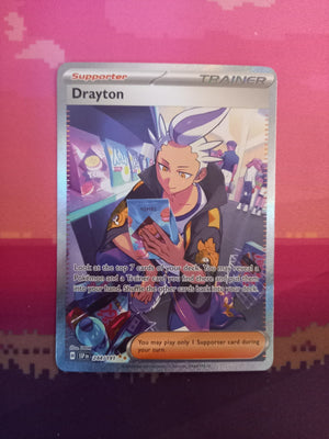 Pokemon Card Drayton 244/191 Special Illustration Rare Surging Sparks Near Mint
