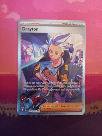 Pokemon Card Drayton 244/191 Special Illustration Rare Surging Sparks Near Mint