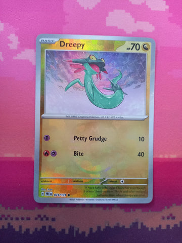 Pokemon Card Dreepy Masterball Prismatic Evolutions 071/131 Near Mint