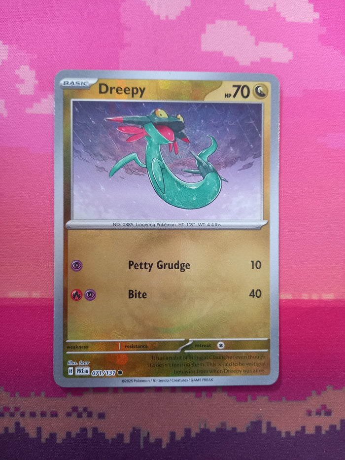 Pokemon Card Dreepy Prismatic Evolutions Poke Ball 071/131 Near Mint