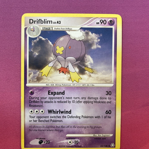 Pokemon Card Drifblim EX Legends Awakened Uncommon 53/146 NM