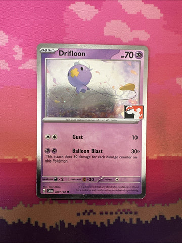 Pokemon Card Drifloon Prize Pack Cosmo Holo 089/198 Near Mint