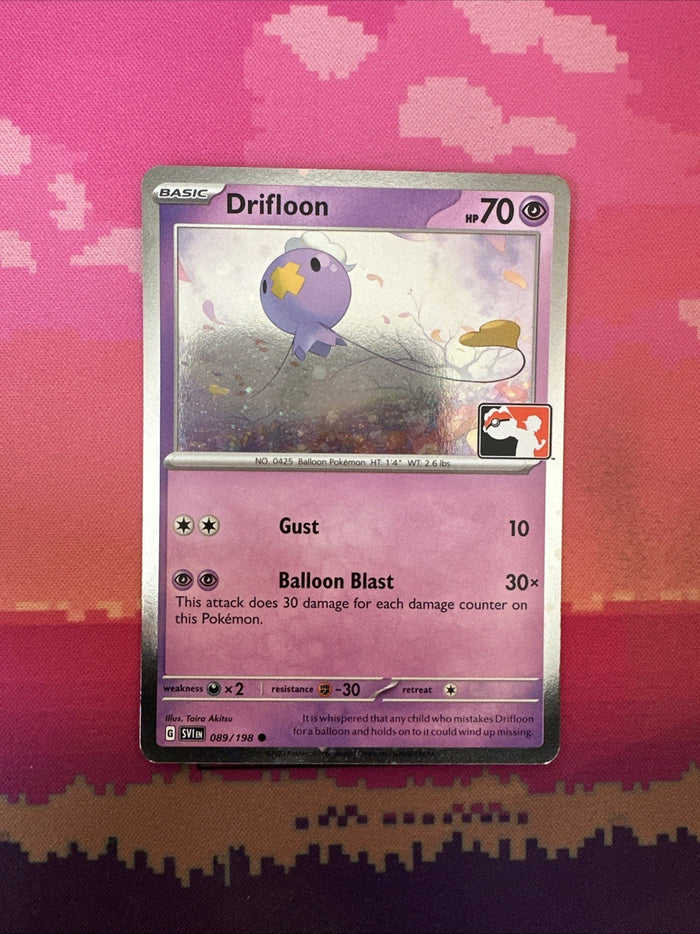 Pokemon Card Drifloon Prize Pack Cosmo Holo 089/198 Near Mint