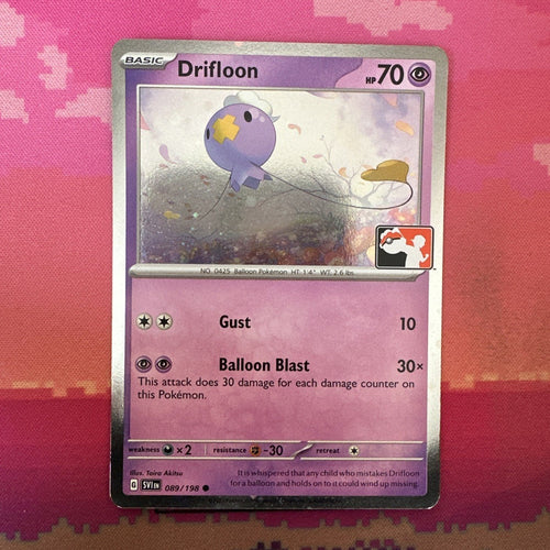 Pokemon Card Drifloon Prize Pack Cosmo Holo 089/198 Near Mint