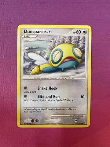 Pokemon Card Dunsparce Mysterious Treasures Uncommon 47/123 Near Mint
