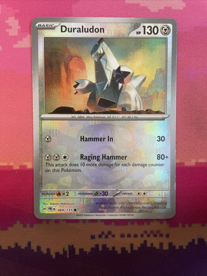 Pokemon Card Duraludon Prismatic Evolutions Master Ball 069/131 Near Mint