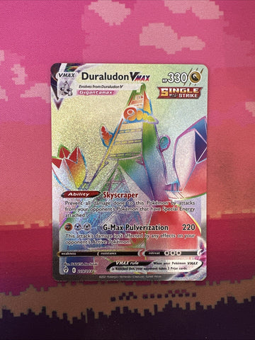 Pokemon Card Duraludon VMAX 219/203 Secret Rare Evolving Skies Near Mint