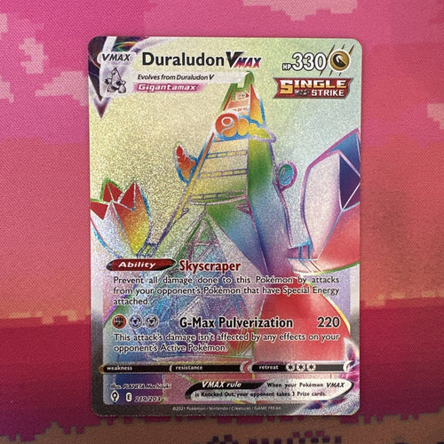 Pokemon Card Duraludon VMAX 219/203 Secret Rare Evolving Skies Near Mint