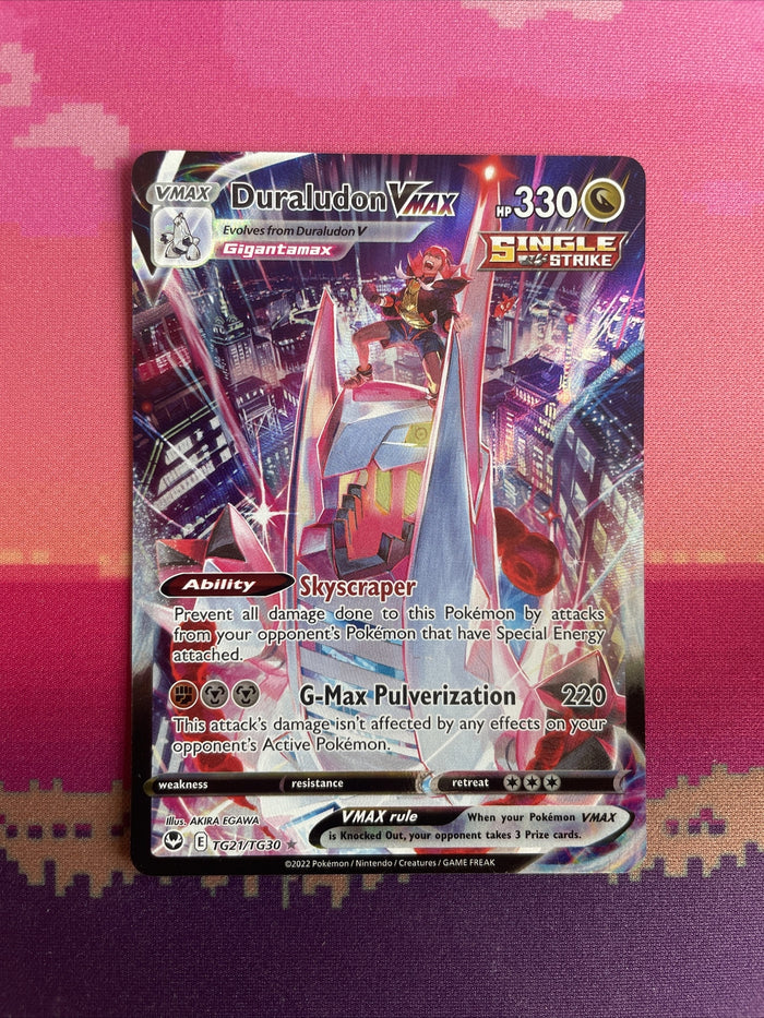 Pokemon Card Duraludon VMAX TG21/TG30 Ultra Rare Near Mint