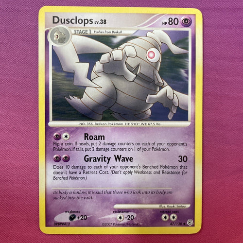 Pokemon Card Dusclops Diamond & Pearl Uncommon 47/130 Near Mint