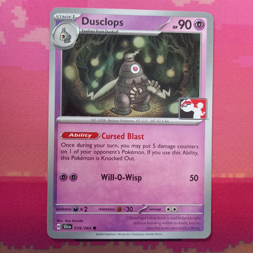 Pokemon Card Dusclops Prize Pack 019/064 Near Mint