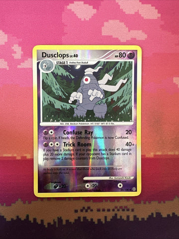 Pokemon Card Dusclops Stormfront Reverse Holo Uncommon 35/100 Near Mint
