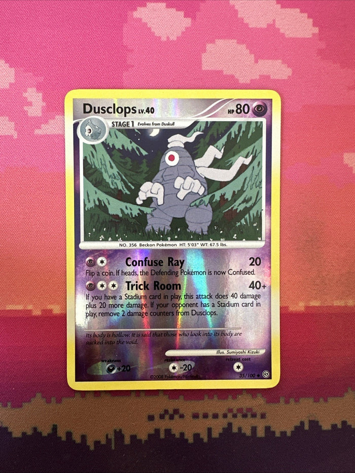 Pokemon Card Dusclops Stormfront Reverse Holo Uncommon 35/100 Near Mint