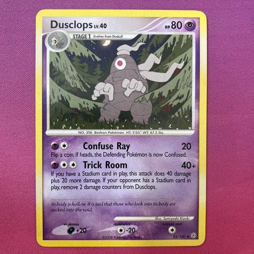 Pokemon Card Dusclops Stormfront Uncommon 35/100 Near Mint