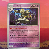 Pokemon Card Dusknoir Prismatic Evolutions Reverse Holo Rare 037/131 Near Mint