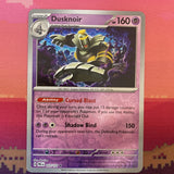 Pokemon Card Dusknoir Prismatic Evolutions Reverse Holo Rare 037/131 Near Mint