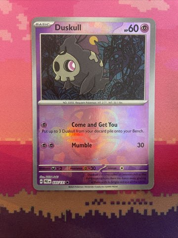 Pokemon Card Duskull Prismatic Evolutions Master Ball 035/131 Near Mint
