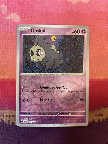 Pokemon Card Duskull Prismatic Evolutions Reverse Holo Common 035/131 Near Mint