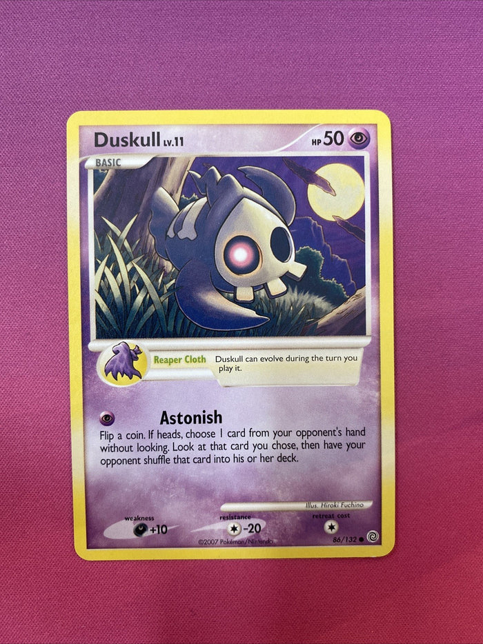 Pokemon Card Duskull Secret Wonders Common 86/132 Near Mint