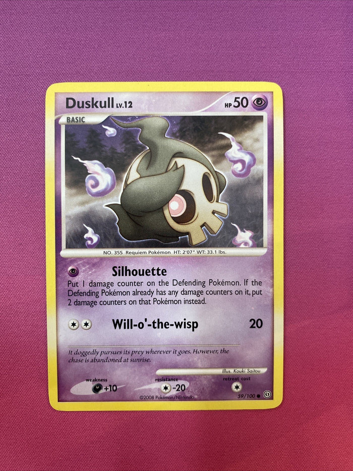 Pokemon Card Duskull Stormfront Common 59/100  Near Mint