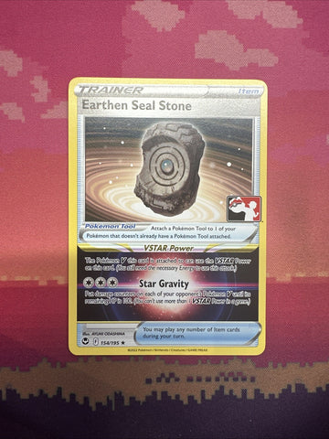Pokemon Card Earthen Seal Stone Prize Pack Rare 154/195 Near Mint