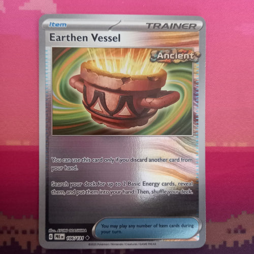 Pokemon Card Earthen Vessel Prismatic Evolutions Reverse Holo 106/131 Near Mint