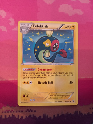 Pokemon Card Eelektrik Noble Victories Uncommon 40/101 Near Mint