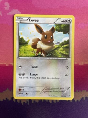 Pokemon Card Eevee Ancient Origins 63/98 Common Near Mint