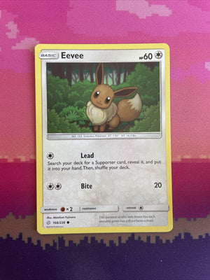 Pokemon Card Eevee Cosmic Eclipse Common 166/236 Near Mint