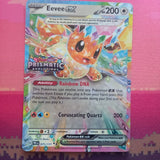 Pokemon Card Eevee ex 075/131 STAMPED Prismatic Evolutions Near Mint