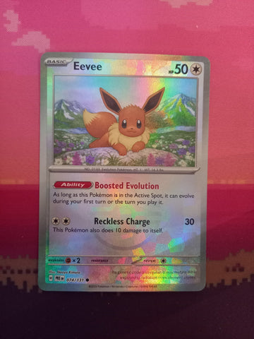 Pokemon Card Eevee Prismatic Evolutions Masterball 074/131 Near Mint
