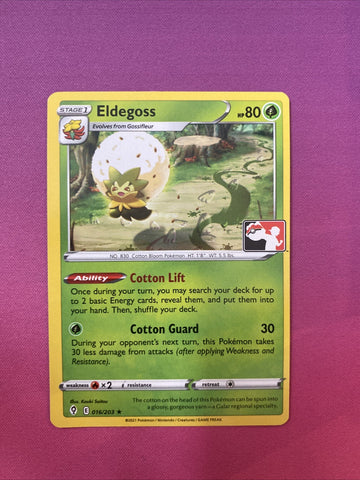 Pokemon Card Eldegoss Prize Pack Rare 016/203 Near Mint