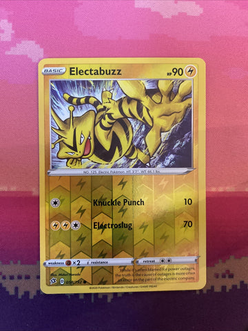 Pokemon Card Electabuzz Rebel Clash Common 058/192 Near Mint