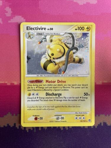 Pokemon Card Electivire Secret Wonders Holo Rare 25/132 Near Mint