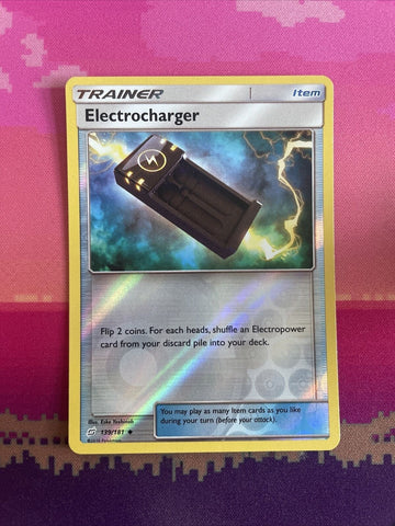 Pokemon Card Electrocharger Team Up Reverse Holo Uncommon 139/181 Near Mint