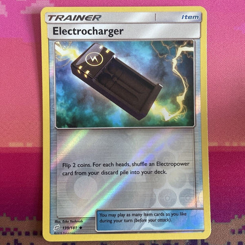 Pokemon Card Electrocharger Team Up Reverse Holo Uncommon 139/181 Near Mint