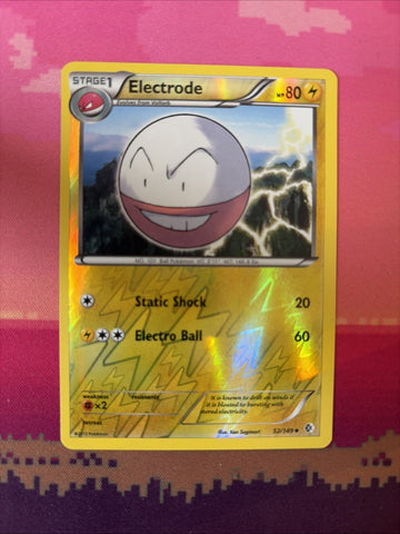 Pokemon Card Electrode Boundaries Crossed Reverse Holo 52/149 Near Mint