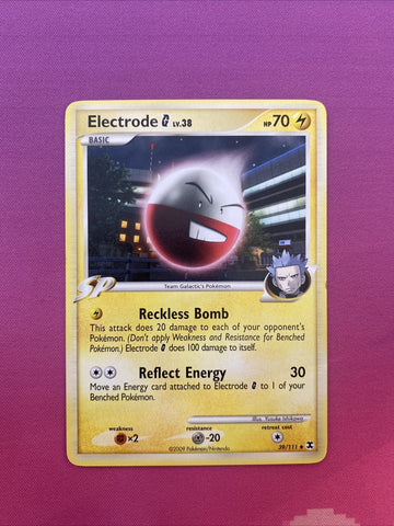 Pokemon Card Electrode Rising Rivals Uncommon 39/111 Near Mint