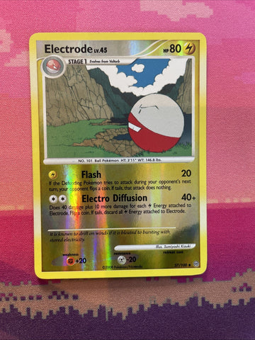 Pokemon Card Electrode Stormfront Reverse Holo Uncommon 37/100 Near Mint