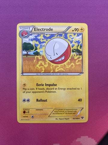 Pokemon Card Electrode XY Base Set Uncommon 45/146 Near Mint