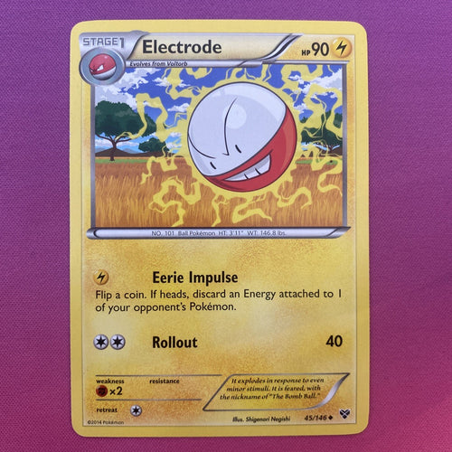 Pokemon Card Electrode XY Base Set Uncommon 45/146 Near Mint